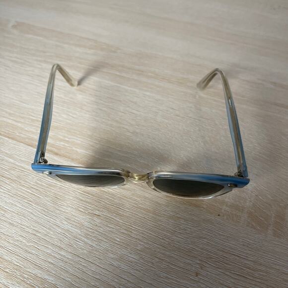 Vintage Bausch and Lomb 4-5 1/4 Youth Sunglasses Cat Eye Blue B&L 42-18 - Picture 12 of 13